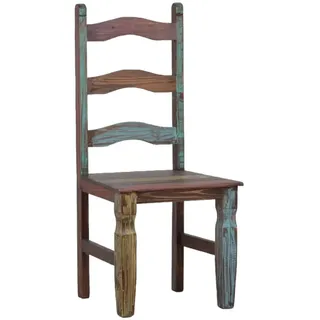 Stuhl Cancun Massivholz Pinie Shabby Chic Mexiko Möbel Mexikanisch