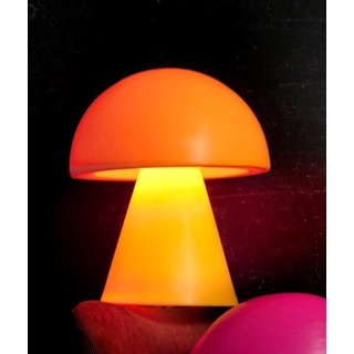 Kloris Dekorative Gartenleuchte Design Pilz Gelb Ocker hell LED Kaltlicht Höhe 55 cm Made in Italy