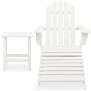 vidaXL Adirondack-Gartenstuhl 28,5 x 98 x 0 cm weiß 5 St.