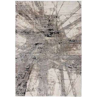 Kayoom Teppich KAYOOM "Firenze 485", grau, B:60cm H:22mm L:110cm, Polypropylen, Teppiche, Teppich, Kurzflor, Modernes Muster, Fußbodenheizungsgeeignet, Wohnzimmer