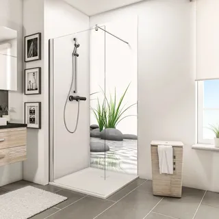 Schulte DecoDesign Duschrückwand Zen Steine & Gras 210 x 90 cm