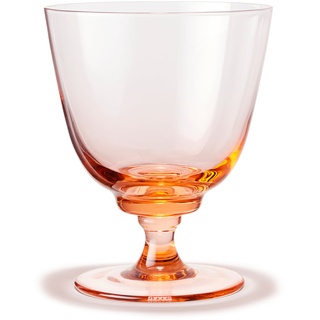 Holmegaard - Flow Trinkglas mit Fuß 35 cl, rosa
