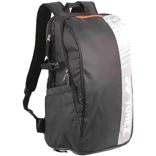YONEX Club Rucksack 52512 – Badminton-, Tennis- und Sportrucksack | Mit Schläger-, Haupt- & Schuhfach | Seitentasche für Wasserflasche | In Mehreren Farben (Schwarz)