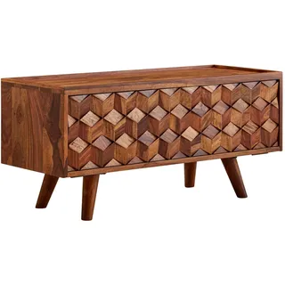FineBuy Lowboard 92x44x35 cm Braun Holz