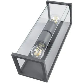 LUCANDE Gläserne Außenwandlampe Annalea 9616110
