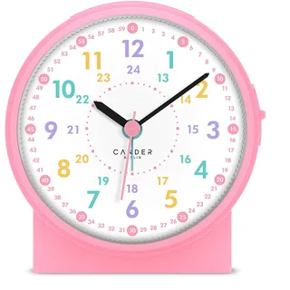 MNU 1009 H Kinderwecker Wecker Kinder lautlos geräuschlos Lernuhr Kinderuhr L...