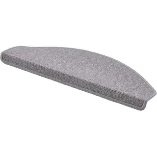 Andiamo Stufenmatte Bob, Made in Poland, halbrund, Höhe: 4,5 mm, melierte Schlinge, selbstklebend, Set mit 2 Stück oder 15 Stück grau