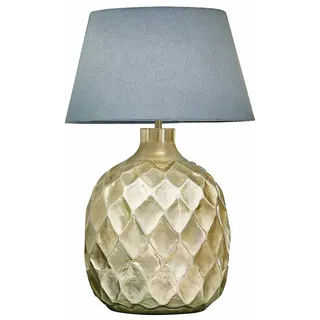 Mirabeau Tischleuchte Tischlampe Maricot silber/grau grau|silberfarben