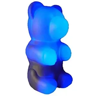 Licht-Idee LED Leuchte Nikki Bär 12 Volt blau Dekoleuchte Tischlampe Deko Bärenlampe