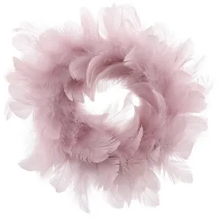 Macosa Home Dekokranz Federkranz Rosa 35, 25 od. 18 cm Ø modern, Osterdeko Tischdeko Türkranz rosa Ø 18 cm x 5 cm