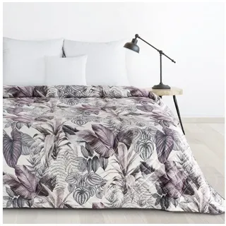 Design91 Tagesdecke Samtdecke Gemusterte Valvet Decke Velours Überwurf Muster Weich, Gesteppt bunt 200 cm x 220 cm