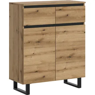 VCM Tomasa 80 x 99 x 36 cm Braun / Schwarz