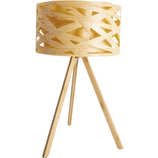 Näve Leuchten Tischleuchte "Finja" Mit Bambus H: 55Cm (Farbe: Natur)