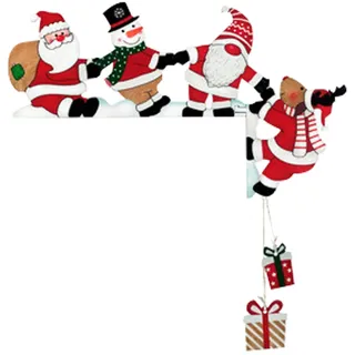 Weihnachtsdeko Türrahmen, Türrahmen Deko, Türdeko Weihnachten, Weihnachts Türrahmen Deko, Weihnachtsmann Elch Wand Retro Türrahmen Dekoration
