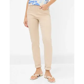 Brax Damen Five-Pocket-Hose Style CAROLA ALMOND, denim beige, Gr. 48