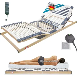 Matratzen Perfekt Elektrischer Lattenrost 100x200 cm - 44 Leisten, 7 Zonen, Notabsenkung, Höchster Komfort