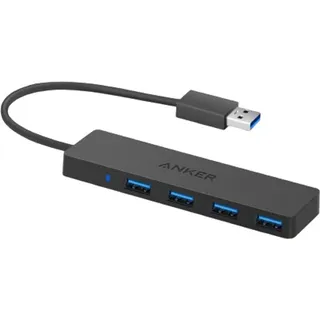 Anker 4-Port USB 3.0 Hub Black / 0.75ft - Schwarz