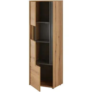 Home Affaire Wohnwand City/Giron, moderne Anbauwand, Komplettset in vielen Farben verfügbar, (Set, 3-St), enthält drei Vitrinen braun
