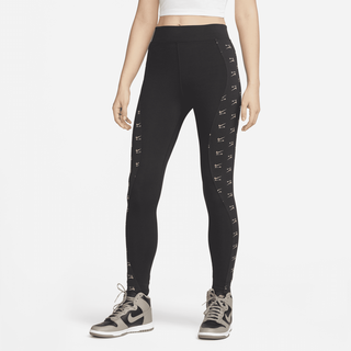 Nike Air Leggings in voller Länge mit hohem Bund für Damen - Schwarz, XL (EU 48-50)