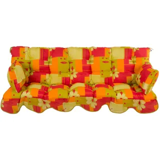 Patio Bankauflage 180 x 50 x 5 cm rot/orange/grün/gelb 1-tlg.