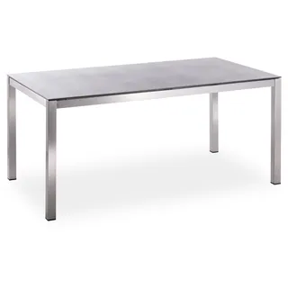 Niehoff Urban Gartentisch/Esstisch Edelstahl/Glaskeramik