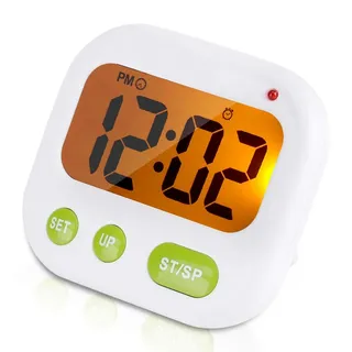 Fdit Wecker Timer Musik Vibration Digital LCD Wecker Elektronische Küche Timer mit Hintergrundbeleuchtung
