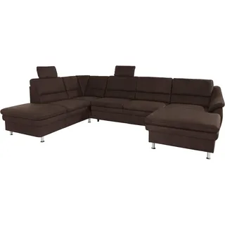 sit&more Wohnlandschaft Mikrofaser 2-Sitzer Braun