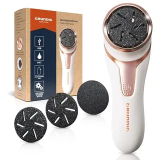 GRUNDIG Hornhautentferner elektrisch Hornhaut entfernen - schnell schöne Füße - Fußpflege Set mit Hochleistungsakku I Wasserdicht IPX7 I Fuß P...