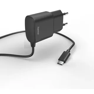 Hama Ladegerät mit USB-C-Anschluss 12 W 1 m Schwarz