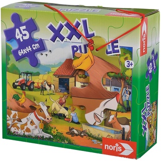 Noris Puzzle 45 Teile XXL Puzzle Urlaub auf dem Bauernhof 606031565, 45 Puzzleteile