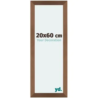 yd. Bilderrahmen 20x60 cm Kupfer Dekor - MDF Rahmen Mura | Your Decoration, Acrylglas aus Kunststoff, Wandmontage, Geeignet für Fotos, Poster und Puzzles, Made in Holland
