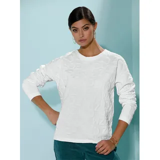 Langarmshirt CREATION L "Shirt" Gr. 44, beige (ecru) Damen Shirts Jersey