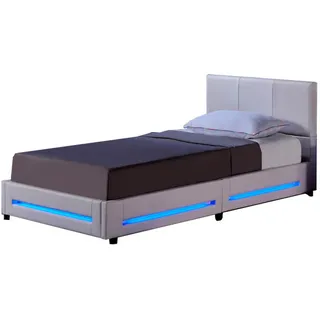 Home Deluxe Asteroid LED 90 x 200 cm inkl. Matratze weiß