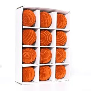 12 Stück 60 mm Kugel Weihnachtskugeln, kreative Dekoration, Weihnachtskugel, Ornamente, Xmas hängende Dekorationen, für Party und Hochzeit Dekorationen (orange)