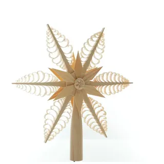 Christbaumspitze Baumschmuck Christbaumspitze el Beleuchtet Mittig Stern(Beidseitig)