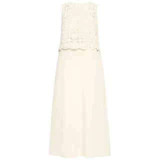 Cartoon Druckkleid A-Linie Beige 38
