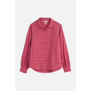 Seasalt Bluse Isla Shirt Damen Rosa Rot Karo Hemd