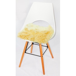 Heitmann Felle Stuhlkissen »Lamm, eckig«, Sitzauflage, Sitzfell, eckig, 44x44 cm, echtes Lammfell, waschbar beige
