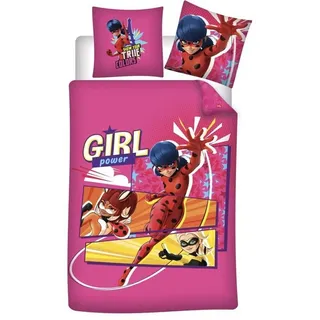 Miraculous - Ladybug Bettwäsche Miraculous Ladybug Rena Rouge Kinder Bettwäsche Set, Mikrofaser, Größe: 135/140 x 200 Deckenbezug - 63x63 cm Kissenbezug bunt