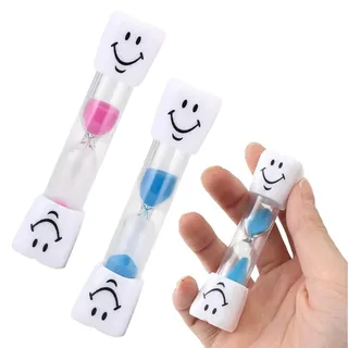 JRYXDS 2 Stück Sanduhren Set Für Kinder,Sanduhr Für Zähneputzen Kinder,Sanduhr 3 Minuten Kleinkinder,Hourglass Set Für Kinder,Sanduhr Zähneputzen Timer,Lustig Sanduhren Kleinkinder,Mehrfarbiges Sanduh