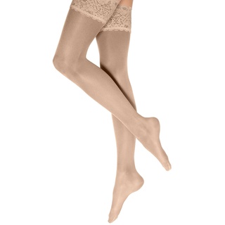 WOLFORD Damen Halterlose Strümpfe Satin Touch 20 den,