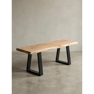 KADIMA DESIGN Sitzbank GAYA Beige 160 x 45 x 40 cm