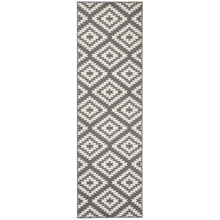 Läufer Teppich Läufer Nordic grau creme, HANSE Home, rechteckig, Höhe: 9 mm grau 80 cm x 400 cm x 9 mm