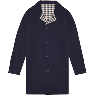 Parka AQUASCUTUM ACTIVE "ICONIC REVERSIBLE TRENCHCOAT Herren", Herren, Gr. XXL, blau (navy), Softshell, 100% Polyester, normal normal, Jacken Parka, Wendemantel Herren, leichte Jacke, Trenchcoat, Windjacke, Sale