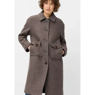 Fuchs Schmitt Wollmantel Wollmantel aufgesetzte Taschen, Regular Fit braun 48 EU