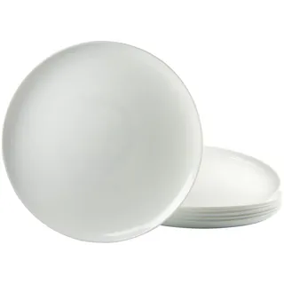 CreaTable Pizzateller Italien Party 32 cm weiß 6er Set