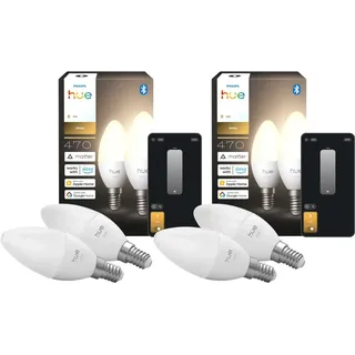 Philips Hue Kerzenlampe White E14 4er-Pack