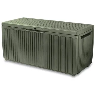 Keter Gartenbox Springwood, Fassungsvermögen bis 305 l, 123 x 53,5 x 57 cm, Grün