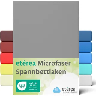 Etérea, Fixleintuch, Microfaser Jersey Spannbettlaken (90 x 200 cm, 100 x 200 cm)
