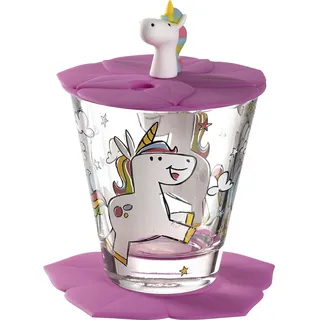 LEONARDO Bambini - Einhorn 3tlg. Glas Transparent Klar